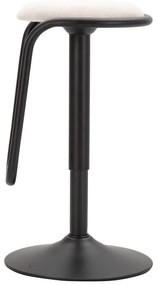 Бял/черен тапициран бар стол с регулируема височина (височина на седалката 61 cm) Destiny – Mauro Ferretti