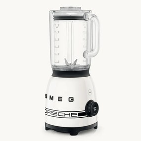 Блендер Smeg Porsche BLF03PCWEU, 800W, 1.5 л, 18000 об/мин, 4 програми, 4 скорости + Пулс, Неръждаема стомана, Бял