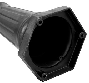 Класически външен стълб черен 217 см IP44 - New Haven Hammered