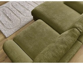 Шенилов ъглов диван в цвят каки (ляв ъгъл) Leonore – Bobochic Paris