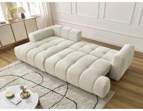 Бежов сгъваем/с място за съхранение ъглов диван (ляв ъгъл) Fuji – Bobochic Paris