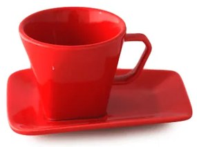 Порцеланова чаша с чинийка черна DY0840 70мл