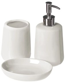 Бял каменен комплект аксесоари за баня Moon – Premier Housewares
