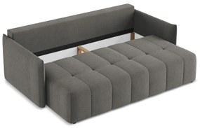 Тъмносив разтегателен диван с място за съхранение 225 cm Moku – Makamii