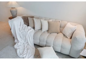 Бяло-бежово одеяло от изкуствена кожа 150x200 cm Ruby – Tiseco Home Studio