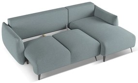 Светлосин ъглов диван (десен ъгъл) Malie – Makamii