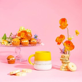 Жълта глинена чаша 360 ml Mojave – Sass &amp; Belle