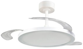 Бяло LED осветително тяло за таван Kasfjord – Trio