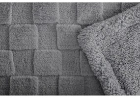 Сиво одеяло от микроплюш 150x200 cm Rava – Tiseco Home Studio