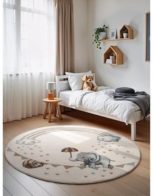 Кремав детски килим ø160 cm Walk like an Elephant Rainbow – Villeroy&amp;Boch