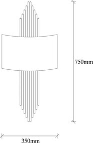 Черна стенна лампа Rayi – Opviq lights