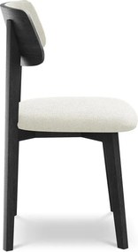 Кремав трапезен стол от масивна дървесина Niu – Makamii