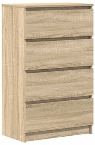 800534 vidaXL Сайдборд, сонома дъб, 60x35x98,5 см, инженерно дърво