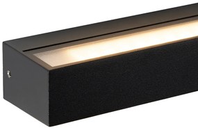 Модерен аплик черен с LED IP65 - Steph