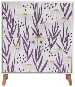 Бяло шкафче 95x111 cm Multilux – Kalune Design