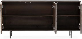 Тъмнокафяв скрин от масивно манго 160x75x40 cm Kalai – MOME