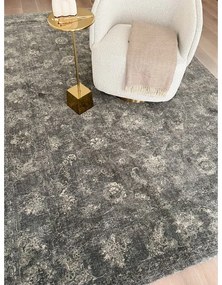 Сив вълнен килим 230x340 cm Calisia Vintage Flora – Agnella