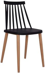 Кухненски стол Nolan-черен (4) парчета