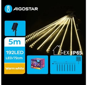 Aigostar - LED Соларни коледни лампички 192xLED/8 м IP65 топло бял