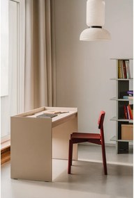 Червен трапезен стол за подреждане Wem – noo.ma