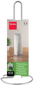 Стоманена стойка за кухненска хартия в блестящо сребрист цвят ø 14 cm Luxy – Metaltex