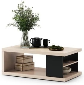 Маса ЛАНА S-110 Бежов (Шампанско) / Черен - ХОЛНА МАСА С РАФТ