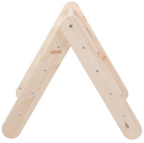 Пиклер триъгълник от масивен бор в естествен цвят 60x60x60 cm Montessori – Meowbaby