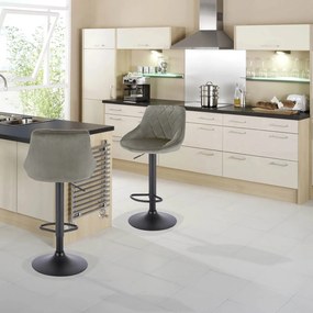 Бар стол Velluto-сиво (2) парчета