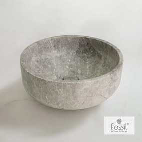 Мраморен умивалник Thalo Fossil I-Сив
