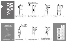 Запушалка за шампанско от неръждаема стомана – VacuVin