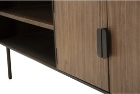 Кафява маса за телевизор от масивна ела 150x58 cm Toronto – Mauro Ferretti