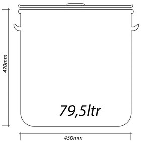 Казан с капак SAPIR SP 1211 - 172 литра