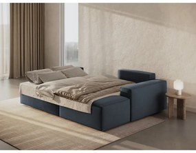 Син разтегателен ъглов диван (десен ъгъл) Jodie – Micadoni Home