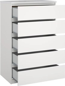 Бял скрин 77x121x50 cm Naia – Tvilum