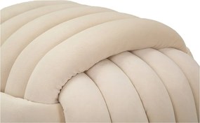 Кремава кадифена табуретка Softy – Mauro Ferretti