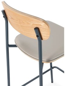 Бежови тапицирани бар столове в комплект 2 бр. (височина на седалката 65,5 cm) Saula – Marckeric