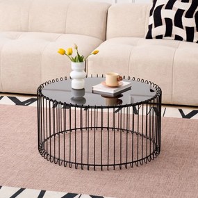 Кафе-маса Temporal Round-Черно