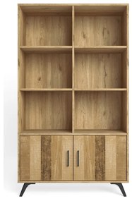 Етажерка за книги в дъбов декор в естествен цвят 92x160 cm Nordic - Marckeric