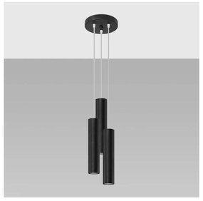 Черна висяща лампа ø 6 cm Castro - Sollux