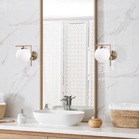 Бяла и златисто стенна лампа ø 15 cm Antique – Opviq lights