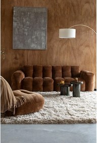 Кафяв кадифен модулен диван 364 cm Hackman – Dutchbone