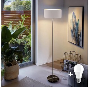 LED подова лампа TUNJA 1xE27/20W/230V Ø 38 см черна/бяла