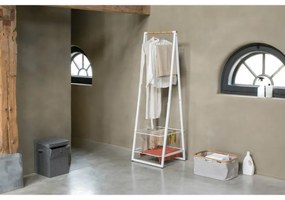 Многофункционална закачалка за дрехи Brabantia Linn 1000815, Стомана, Бял