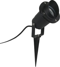 Интелигентен шип прожектор черен IP65 с Wi-Fi GU10 - Done