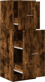 855200 vidaXL Шкаф органайзер, опушен дъб, 40x41x118 см, инженерно дърво