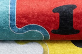 Детски килим с пъстър мотив на пъзел  Ширина: 80 см | Дължина: 150 см