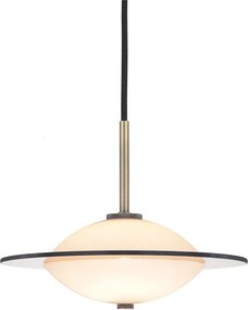 Halo Design 743599- Полилей на кабел ORBIT 1xG9/7W/230V Ø 24 см бял/месингов/димчат.