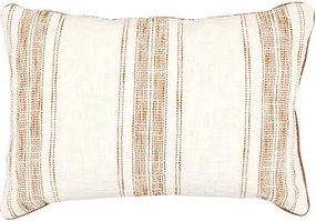 Декоративна възглавница atmosphera Sienna, Райе, Екрю, 38×58 cm