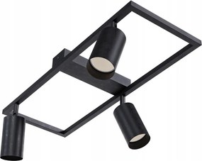 Точково осветително тяло 3xGU10/30W/230V черно