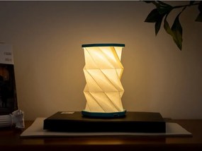 Бяла/тюркоазена преносима светлинна декорация с USB ø 8 cm Twist – Gingko